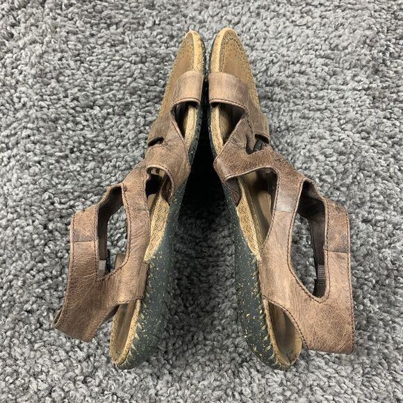 Merrrell Women Leather Sandals Gladiator Boho Brown Sz 6 - Picture 5 of 8